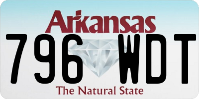AR license plate 796WDT