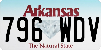 AR license plate 796WDV