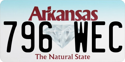 AR license plate 796WEC