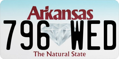 AR license plate 796WED