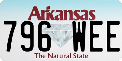 AR license plate 796WEE
