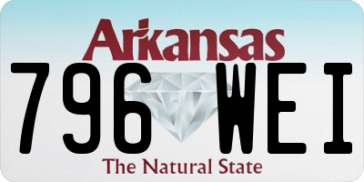 AR license plate 796WEI