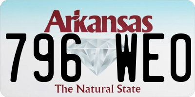AR license plate 796WEO
