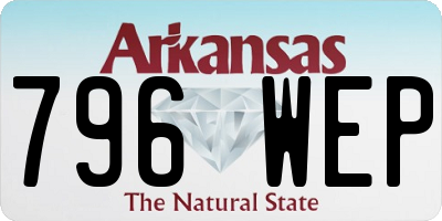 AR license plate 796WEP