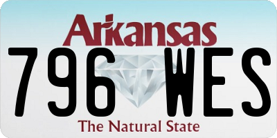 AR license plate 796WES