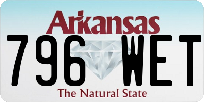 AR license plate 796WET
