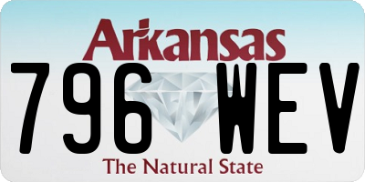 AR license plate 796WEV