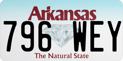 AR license plate 796WEY