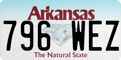 AR license plate 796WEZ