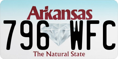 AR license plate 796WFC