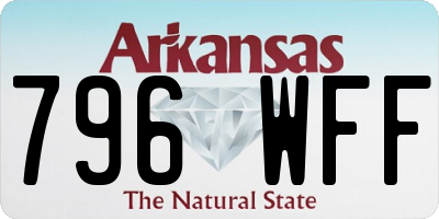 AR license plate 796WFF