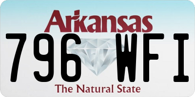 AR license plate 796WFI