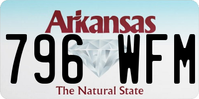 AR license plate 796WFM