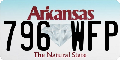 AR license plate 796WFP