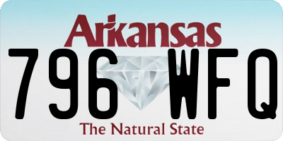 AR license plate 796WFQ
