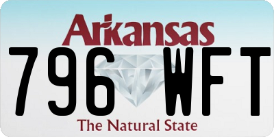 AR license plate 796WFT