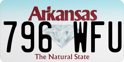 AR license plate 796WFU
