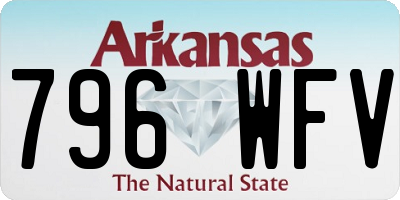 AR license plate 796WFV