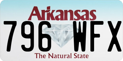 AR license plate 796WFX
