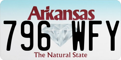 AR license plate 796WFY