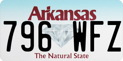 AR license plate 796WFZ