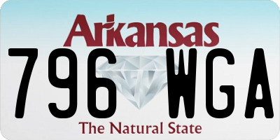 AR license plate 796WGA