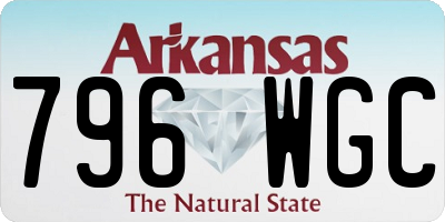 AR license plate 796WGC