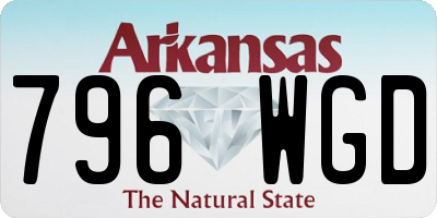 AR license plate 796WGD