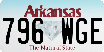 AR license plate 796WGE