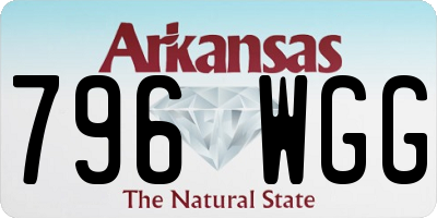 AR license plate 796WGG