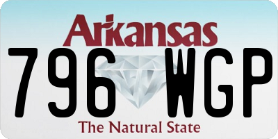 AR license plate 796WGP