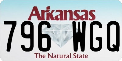 AR license plate 796WGQ
