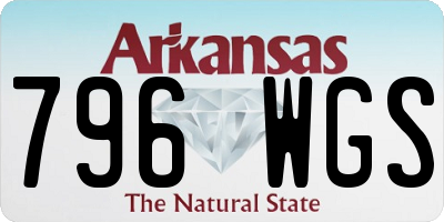 AR license plate 796WGS