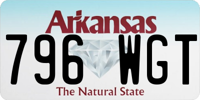 AR license plate 796WGT