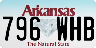 AR license plate 796WHB