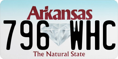 AR license plate 796WHC