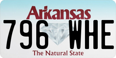 AR license plate 796WHE