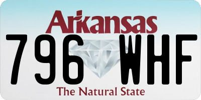 AR license plate 796WHF