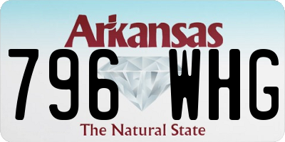 AR license plate 796WHG