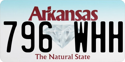 AR license plate 796WHH