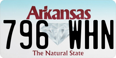 AR license plate 796WHN