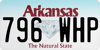 AR license plate 796WHP