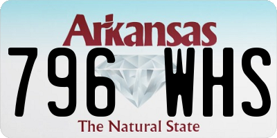 AR license plate 796WHS