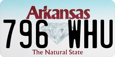 AR license plate 796WHU