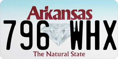 AR license plate 796WHX
