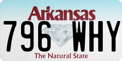 AR license plate 796WHY