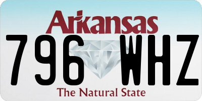 AR license plate 796WHZ