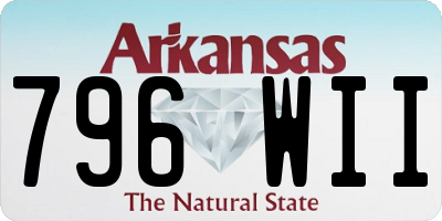 AR license plate 796WII