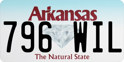 AR license plate 796WIL