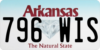 AR license plate 796WIS